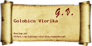 Golobics Viorika névjegykártya